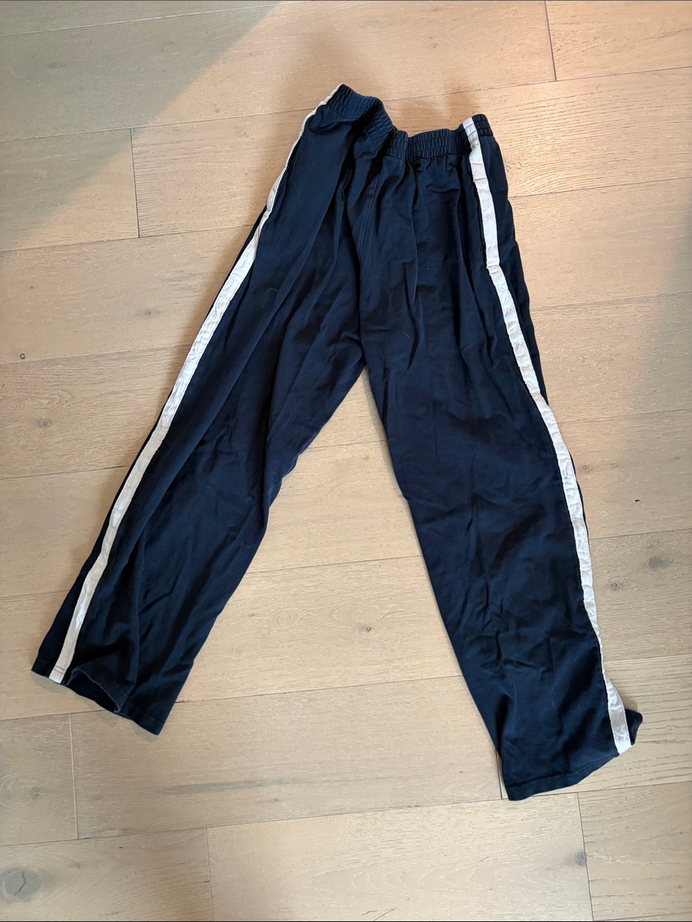 Brandy Melville Navy sweat Pants with White Side Stripes